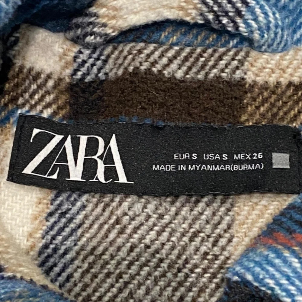 Zara Womens Plaid Shacket, Multicolored 16566 - Picture 6 of 10